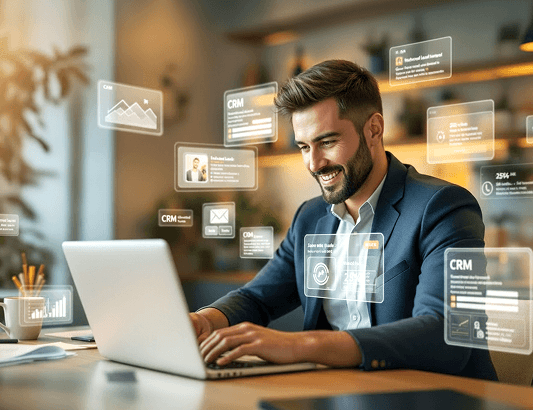 Agent working with CRM tools